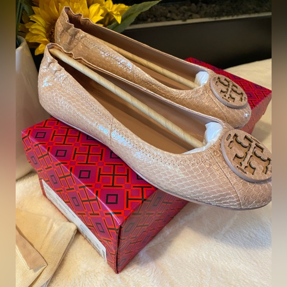 ✨Authentic ✨TORY BURCH MINNIE TRAVEL BALLET - Picture 4 of 10